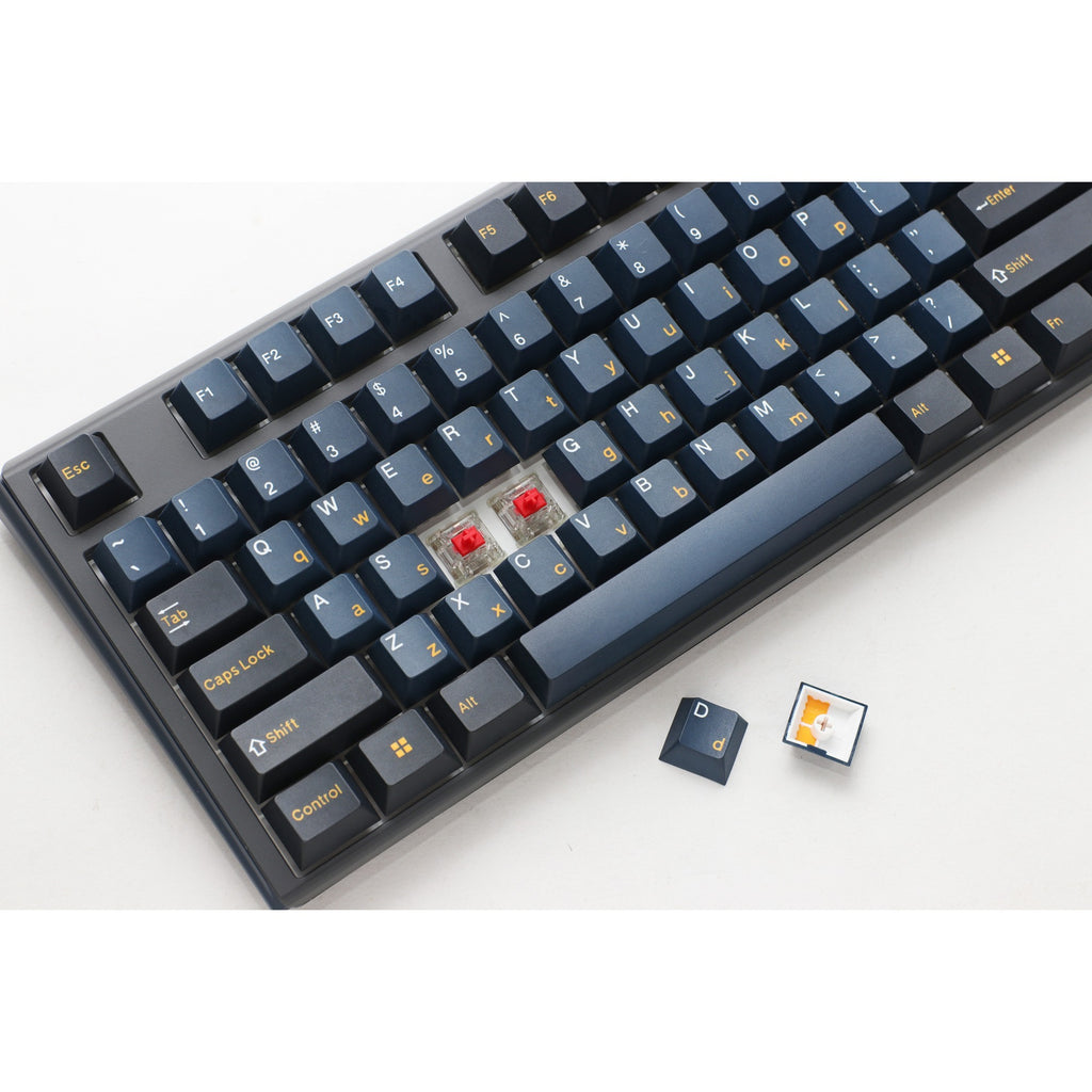 Ducky one 3 pro, gaming toetsenbord (zwart, us lay-out, cherry mx2a speed silver, rgb led, double-shot pbt, quack mechanics, hot swap)
