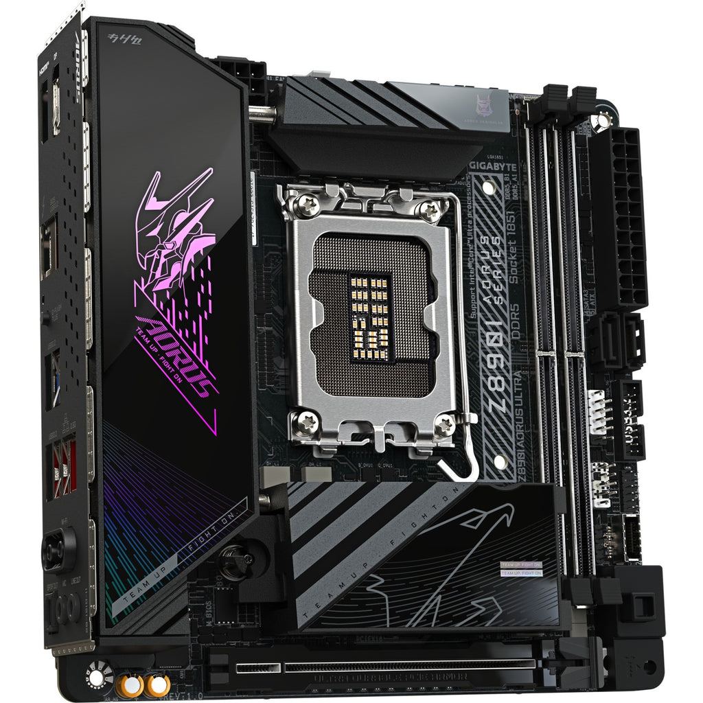 Gigabyte z890i aorus ultra socket 1851 moederbord (raid, 2.5gb-lan, wi-fi 7, bt, sound, mini-itx)