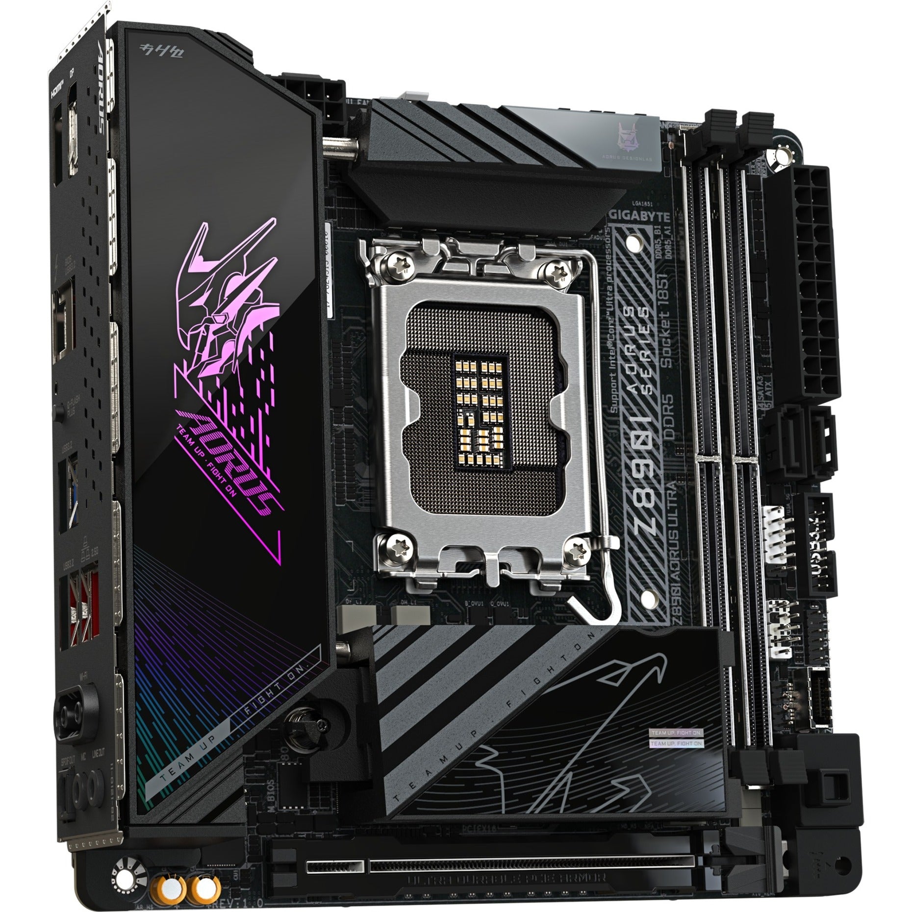 Gigabyte z890i aorus ultra socket 1851 moederbord (raid, 2.5gb-lan, wi-fi 7, bt, sound, mini-itx)