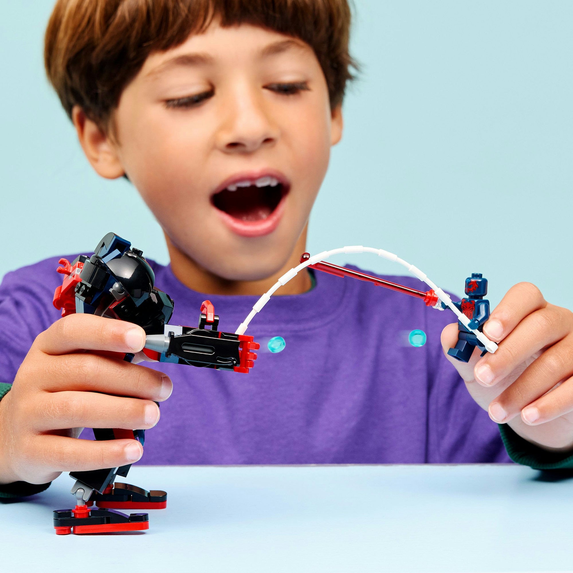 LEGO Marvel 76337 Miles Morales Mech vs. Spider-Man