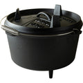 The windmill dutch oven 9 qt kookpan (zwart, ø 31.5 cm | 8.5 liter)