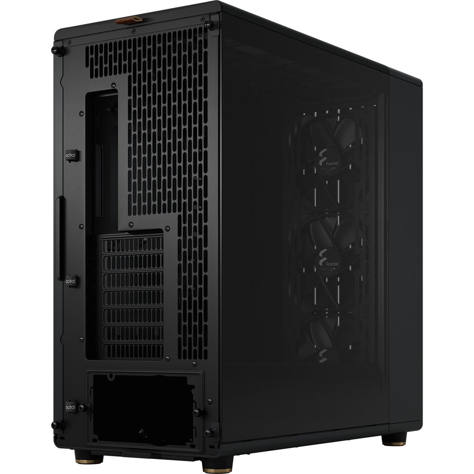 Fractal design north xl rc charcoal black tg dark midi tower behuizing (zwart houtkleur | 2x usb-a | 1x usb-c | tempered glass)