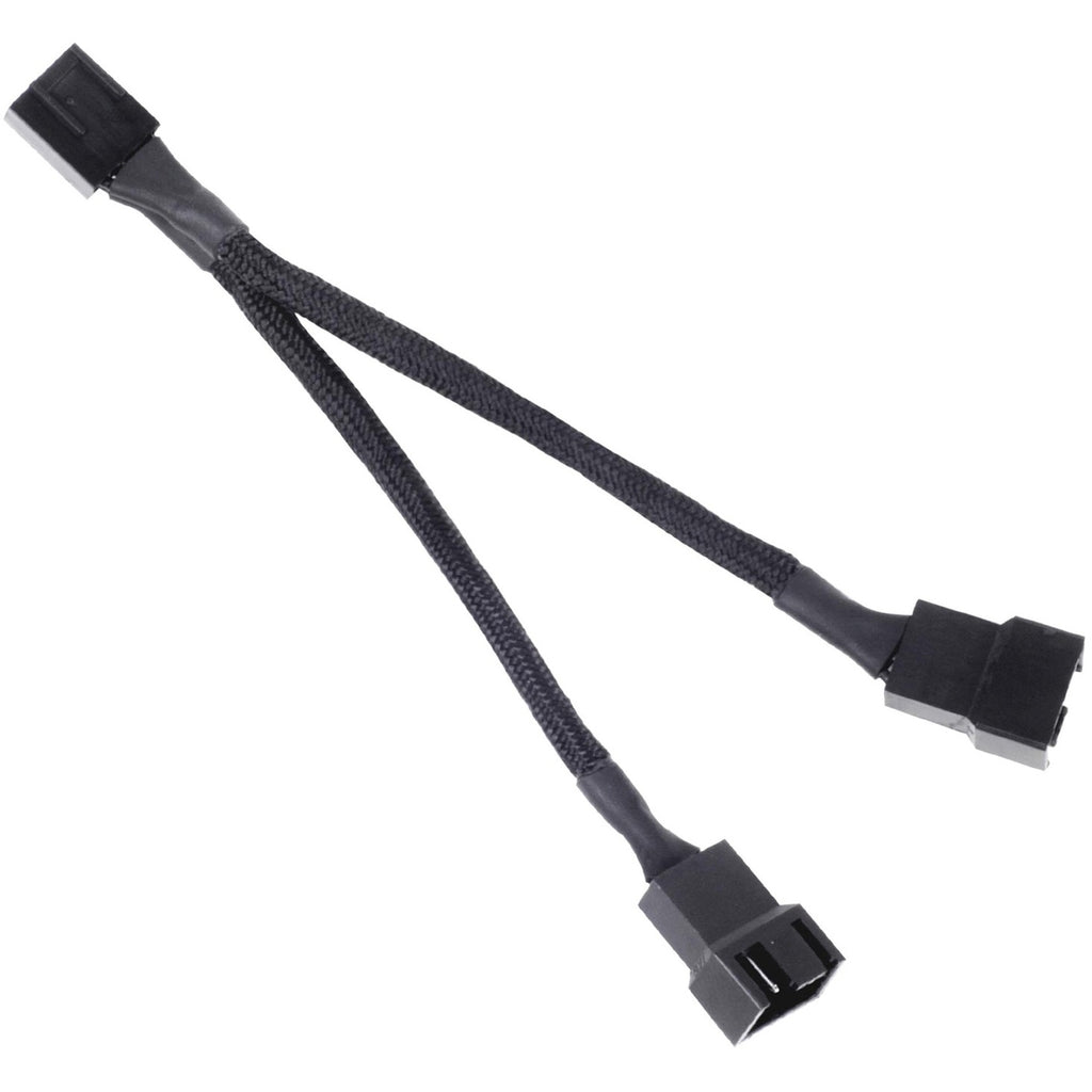 Silverstone sst-cpf01 splitterkabel (zwart, 10 centimeter)
