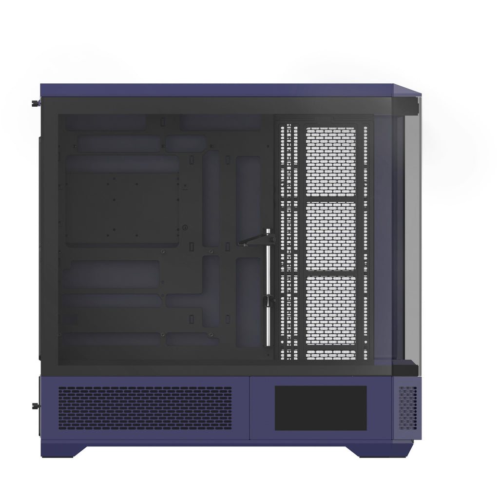 Thermaltake view 600 tg future dusk big tower behuizing (paars zwart | 2x usb-a | 1x usb-c | tempered glass)
