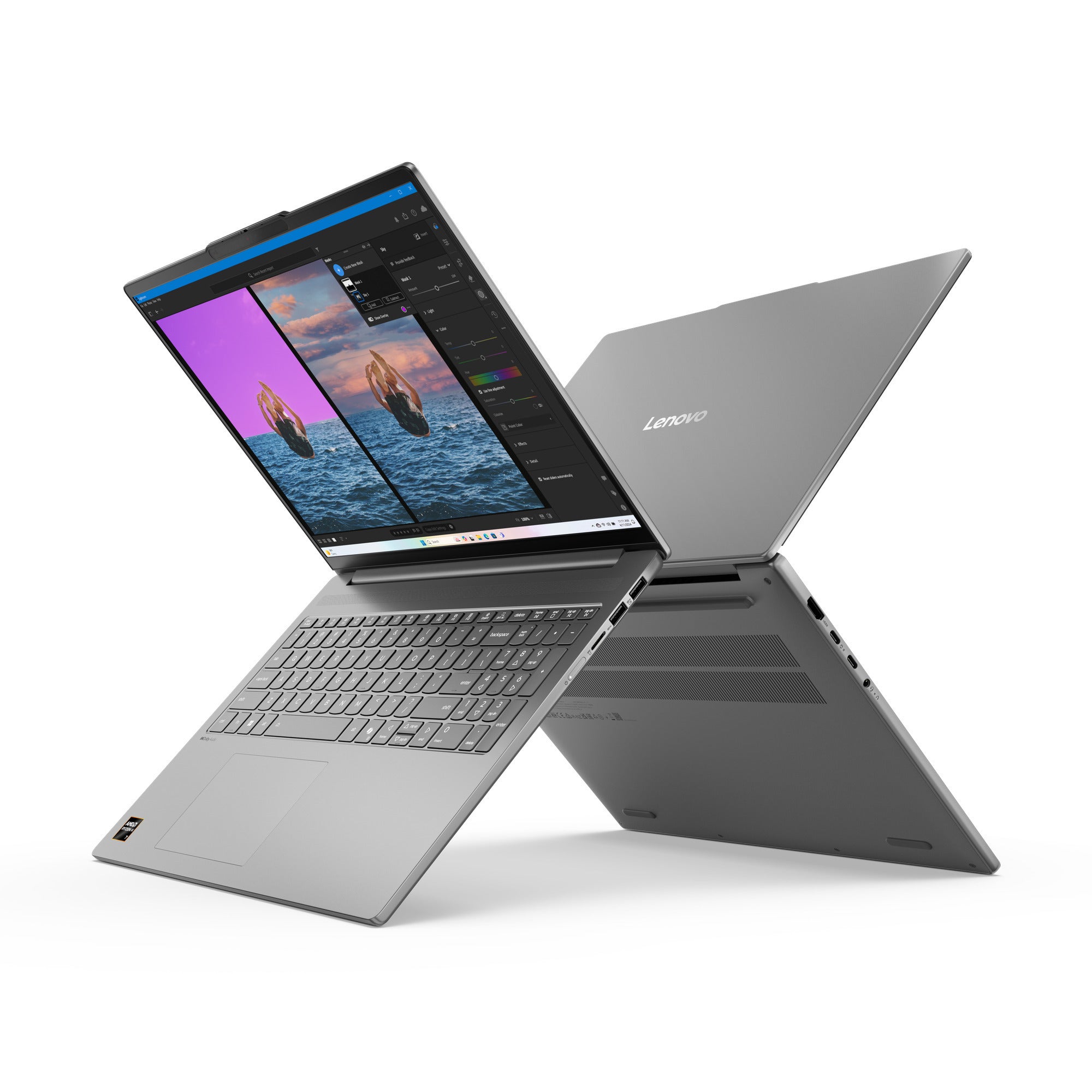 Lenovo ideapad slim 5 16akp10 (83hy008kmh) 16 copilot+ laptop (grijs | ryzen ai 7 350 | radeon 860m graphics | 16 gb | 512 gb ssd)