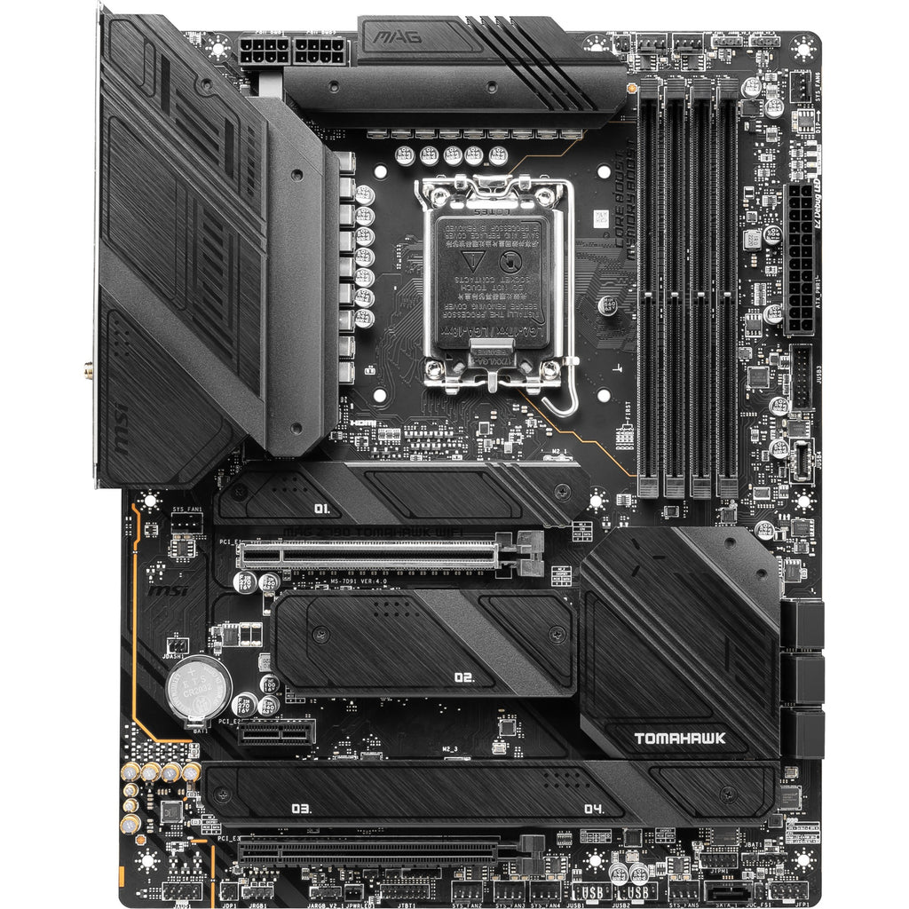 Msi mag z790 tomahawk wifi socket 1700 moederbord (zwart, raid, 2.5 gb-lan, wi-fi 6e, bt, sound, atx)