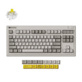 Keychron r3-m4 qmk wireless mechanical keyboard (grijs, us lay-out (qwerty), super banana, 80% (tkl), rgb, cherry pbt, hot swap, 2.4 ghz bluetooth 5.3 usb-c)