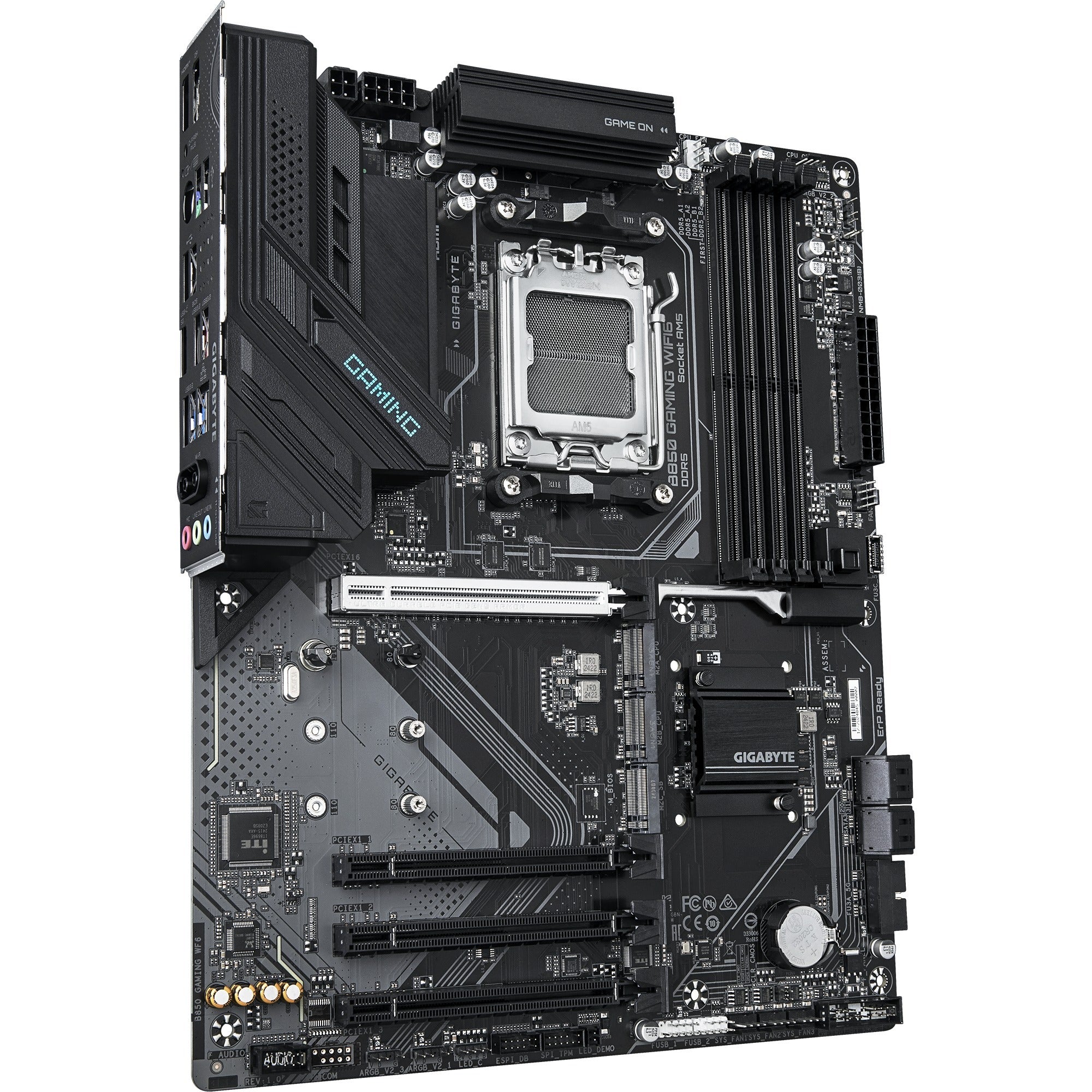 Gigabyte b850 gaming wifi6 socket am5 moederbord (zwart, raid, gb-lan, wi-fi 6, bt, sound, atx)