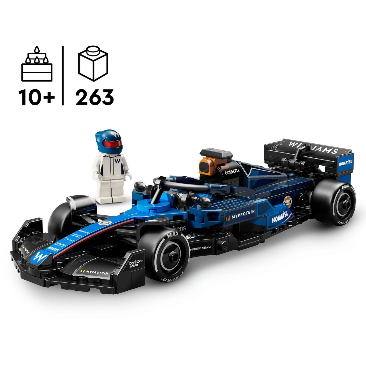 Lego speed champions williams racing fw46 f1 racewagen set - 77249