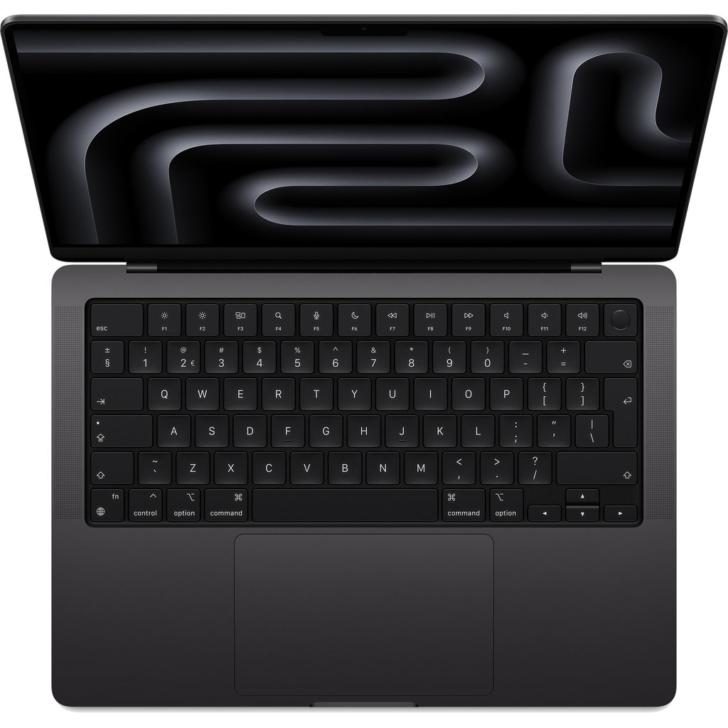 Apple macbook pro 2023 14 (mrx43n a) refurbished laptop (zwart | m3 pro 12 core | 18‑core gpu | 18 gb ram | 1 tb ssd)