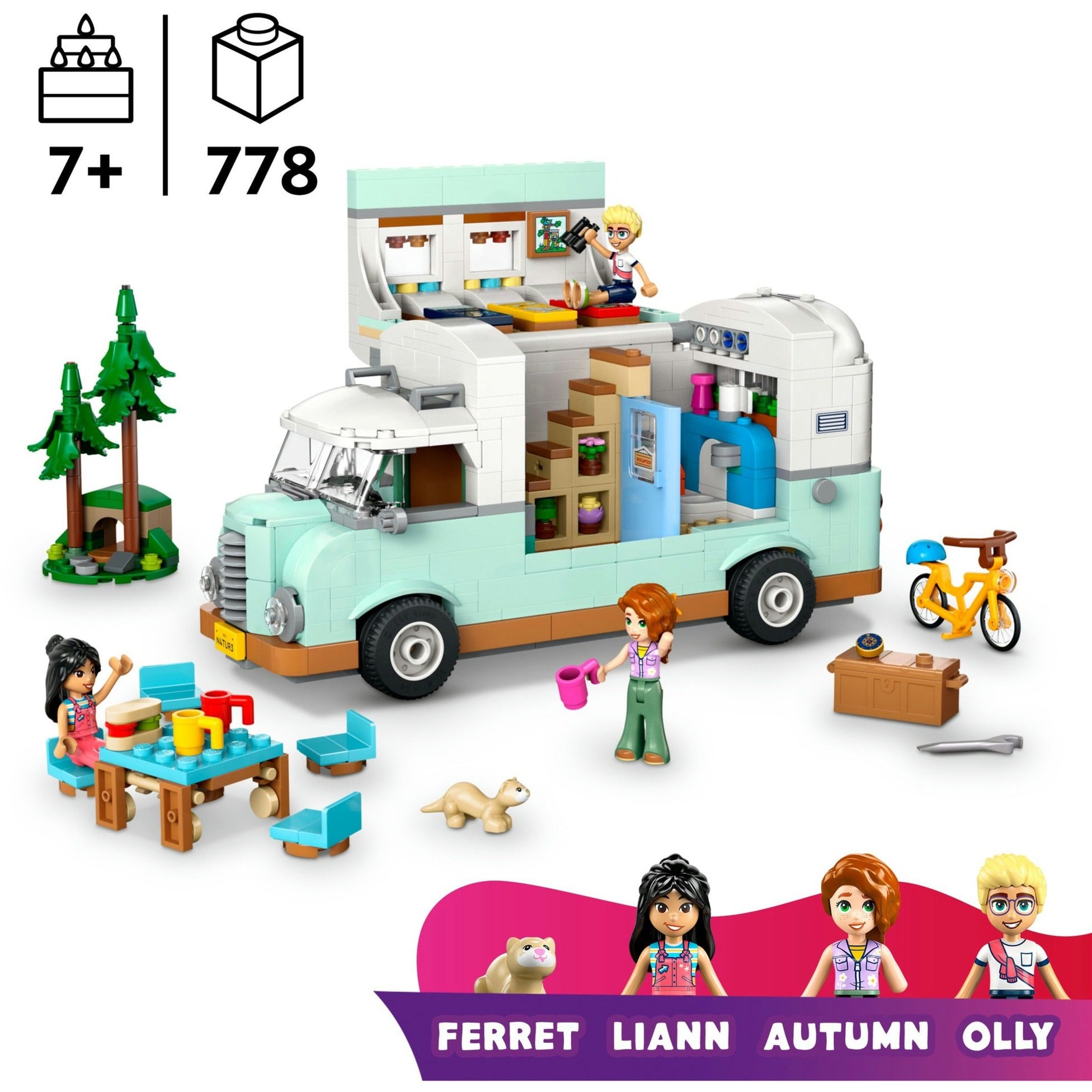 Lego friends 42663 camperavontuur met vrienden