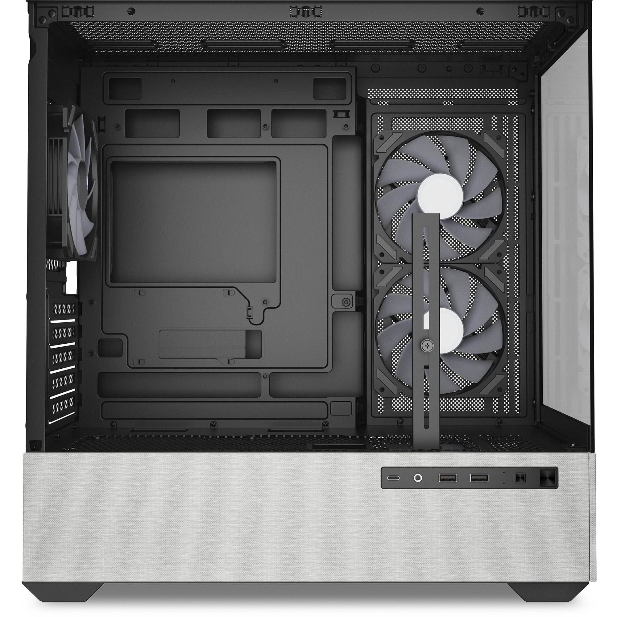 Sharkoon mk7 argb mini tower behuizing (zwart | 2x usb-a | 1x usb-c | rgb | tempered glass)