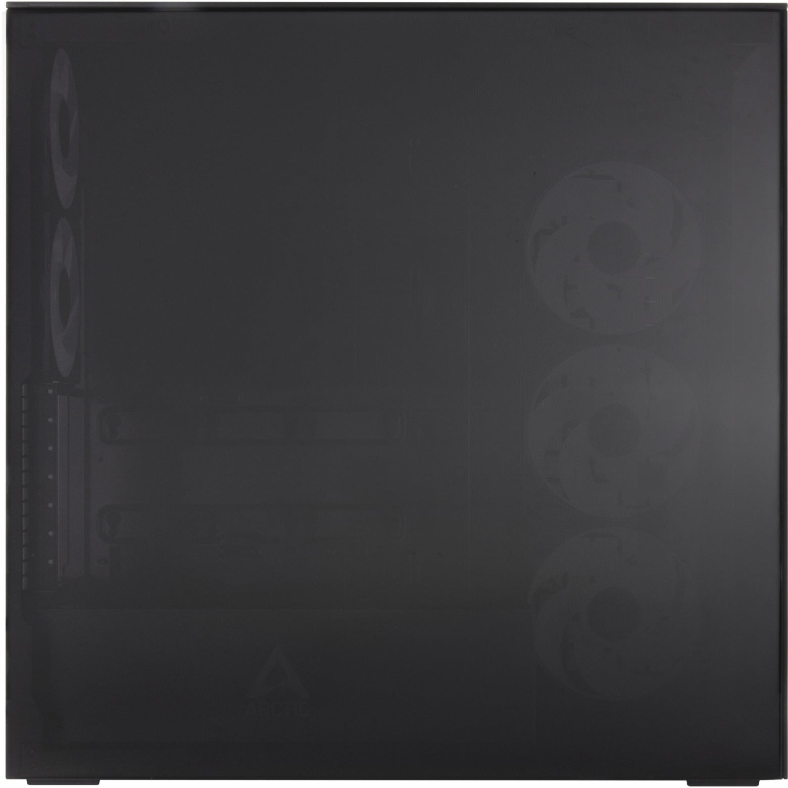 Arctic xtender vg midi tower behuizing (zwart (mat) | 2x usb-a | 1x usb-c | rgb | tempered glass)