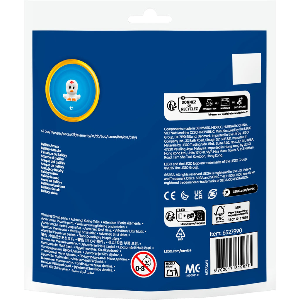 Lego sonic the hedgehog - balkiry aanval constructiespeelgoed (30704)