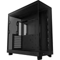 Nzxt h6 flow rgb midi tower behuizing (zwart | 2x usb-a | 1x usb-c | rgb | tempered glass)