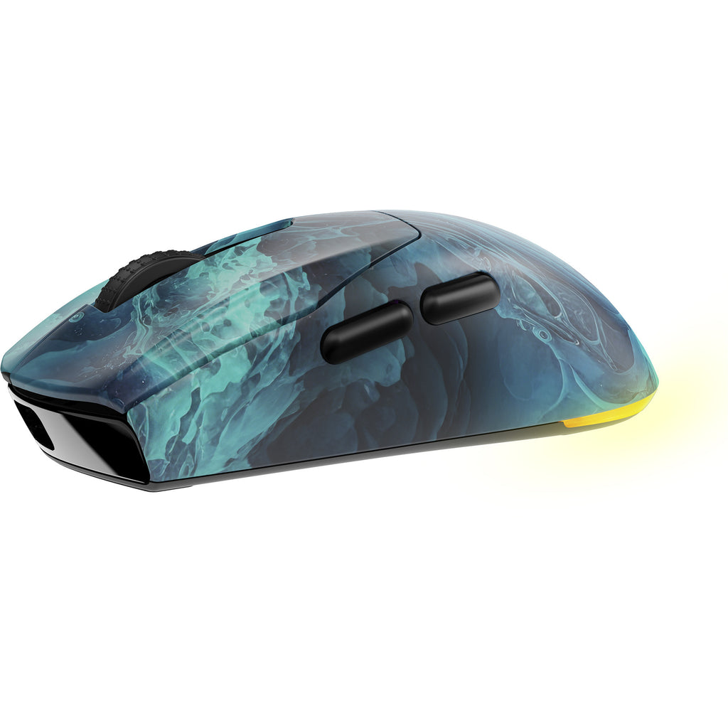 Sharkoon sgm25w gaming muis (turquoise blauw, 12.000 dpi, rgb leds)