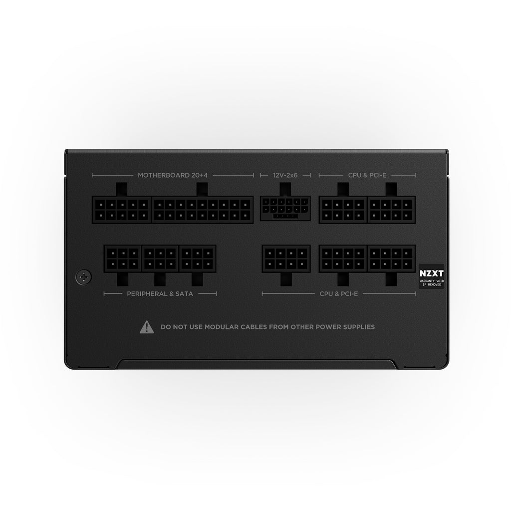 Nzxt c1000 gold core modulaire 1000 watt voeding (zwart, 1x 12v-2x6, 3x pcie)