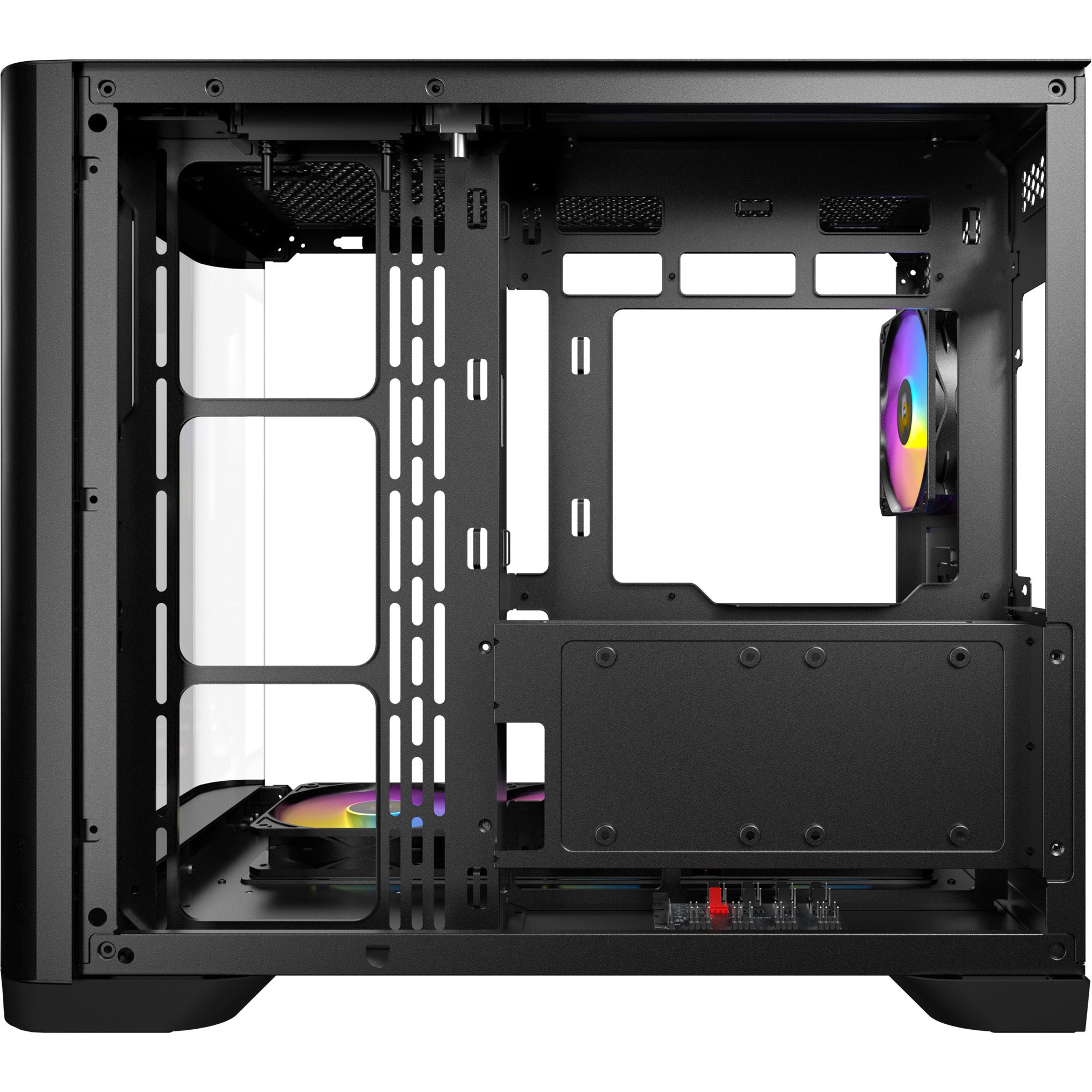 Antec c5 curve argb midi tower behuizing (zwart | 2x usb-a | 1x usb-c | tempered glass)