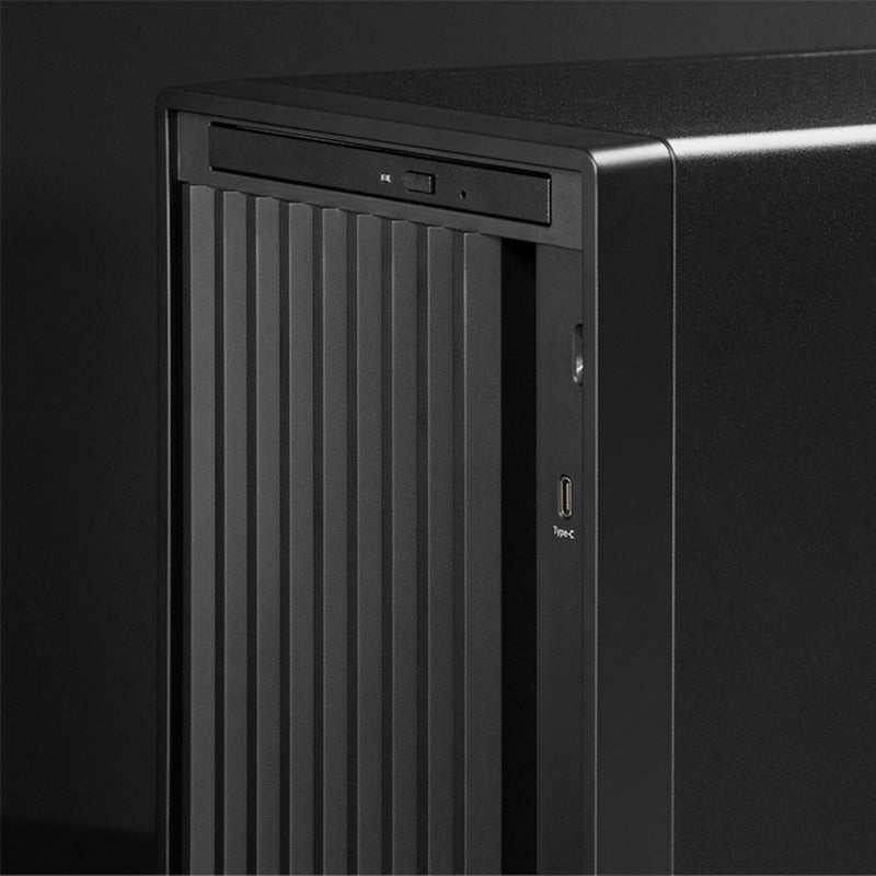 Chieftec uni bs-20b-op mini tower behuizing (zwart | 3x usb-a | 1x usb-c)