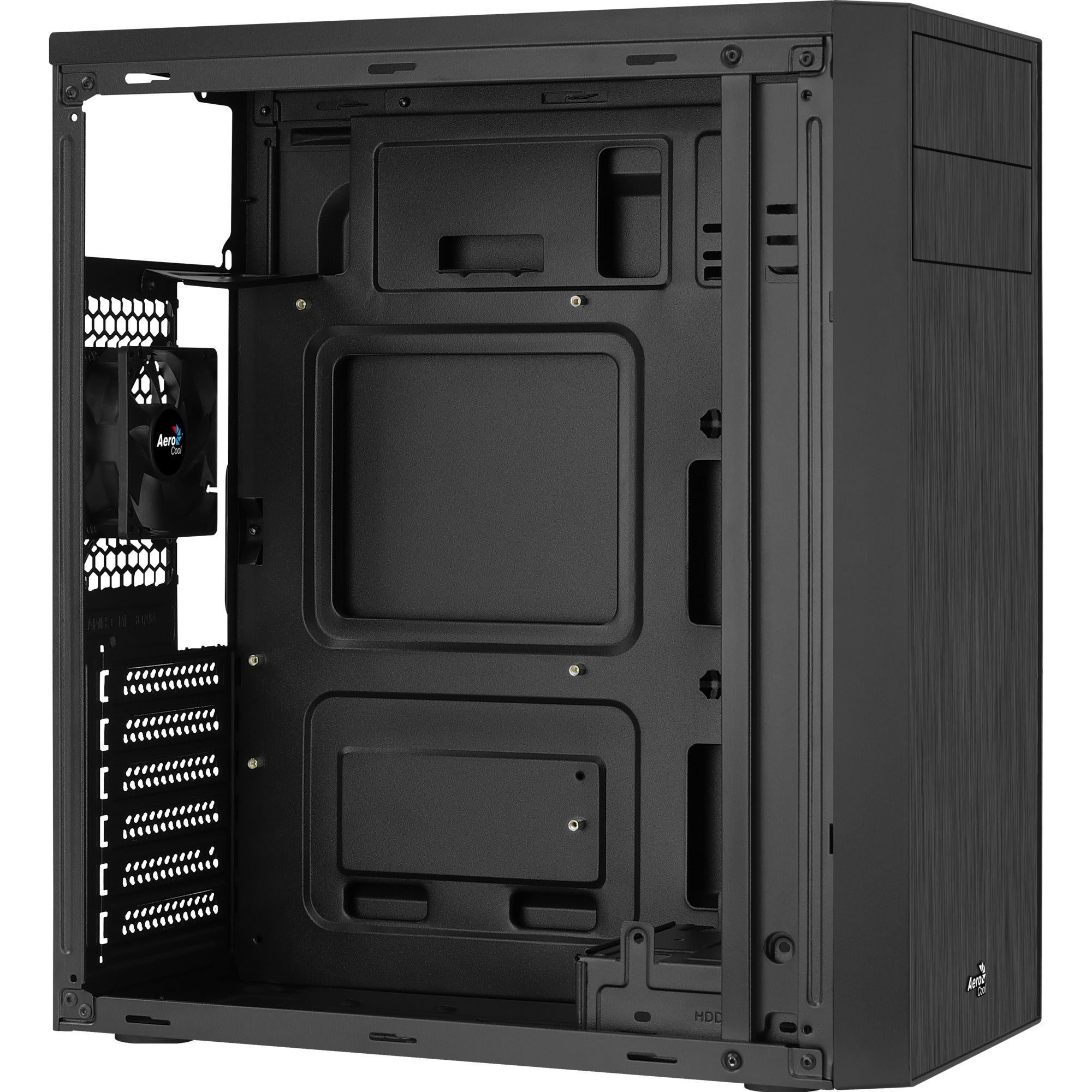 Aerocool cs-1103 midi tower behuizing (zwart | 3x usb-a)