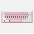Iqunix ez63 pink magnetic switch gaming he keyboard (wit, us lay-out (qwerty), gateron jade pro, 60%, rgb, double shot pbt keycaps)