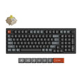 Keychron v5 ultra 8k wireless custom mechanical keyboard (zwart, us lay-out (qwerty), silk pom banana, 96%, rgb, hot swap, 2.4 ghz | bluetooth 5.3 | usb-c)