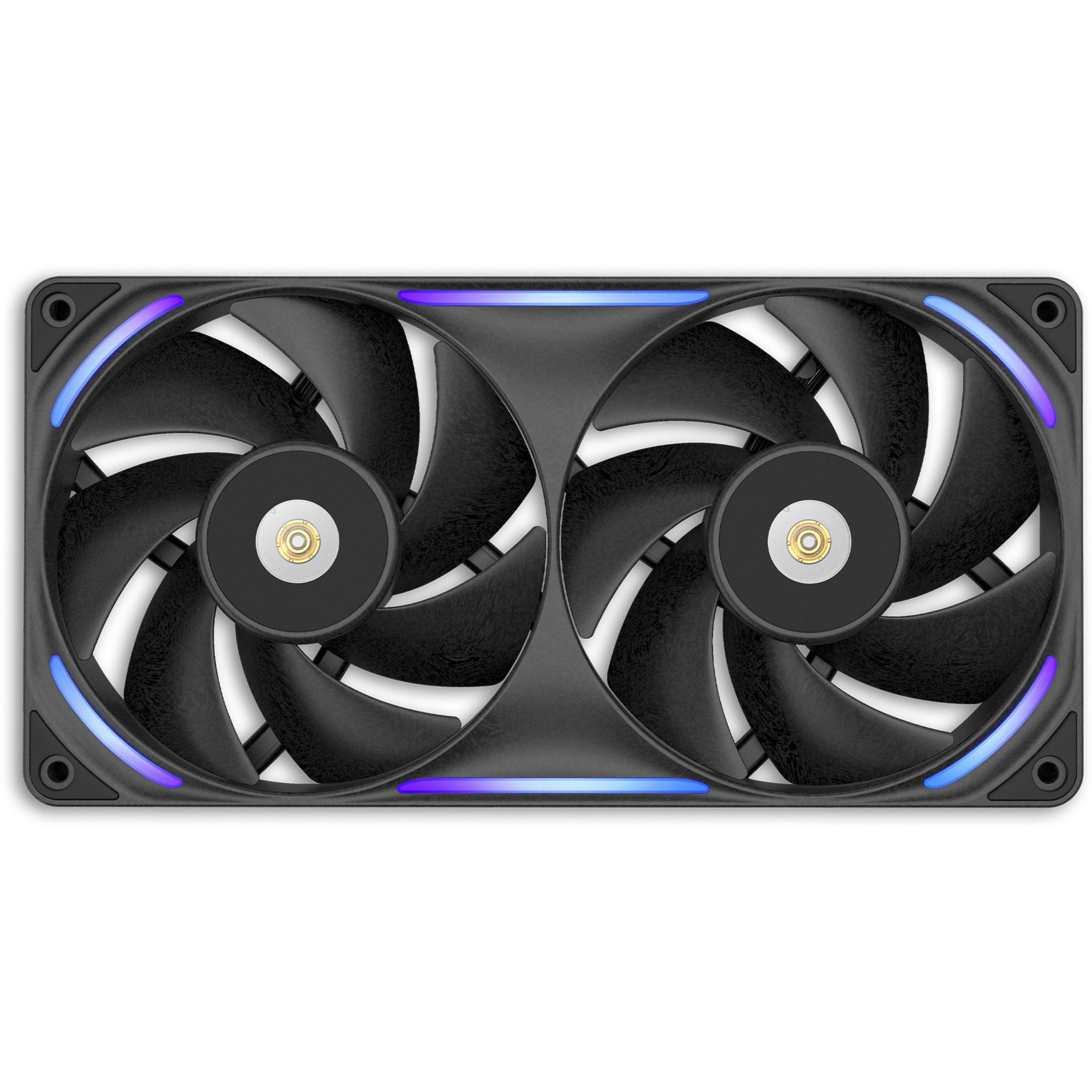 Nzxt f240x rgb case fans (zwart, 2 stuks, 240 x 120 x 30 mm, pwm)