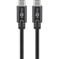 Goobay sync charge super speed usb-c kabel (zwart, 3 meter)