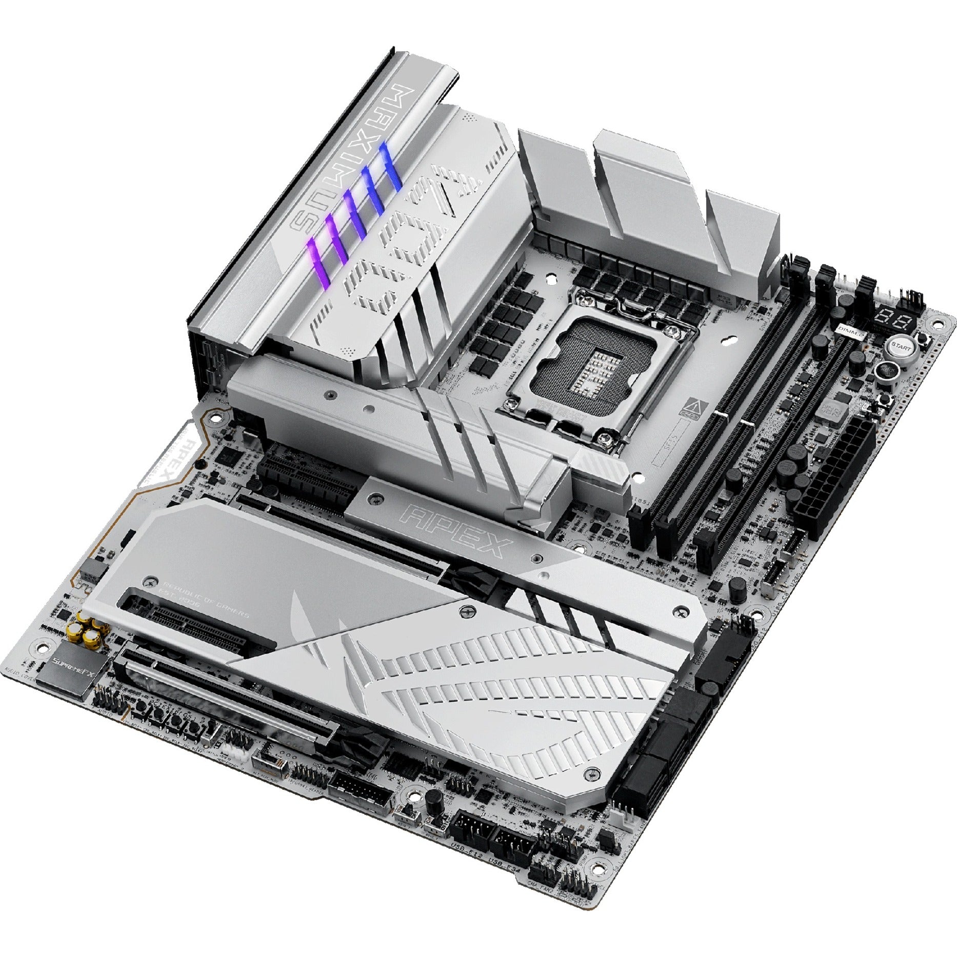 Asus rog maximus z890 apex socket 1851 moederbord (raid, 5gb-lan, wi-fi 7, bt, sound, atx)
