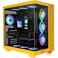 Thermaltake view 380 xl tg argb bumblebee midi tower behuizing (donkergeel | 2x usb-a | 1x usb-c | rgb | window)
