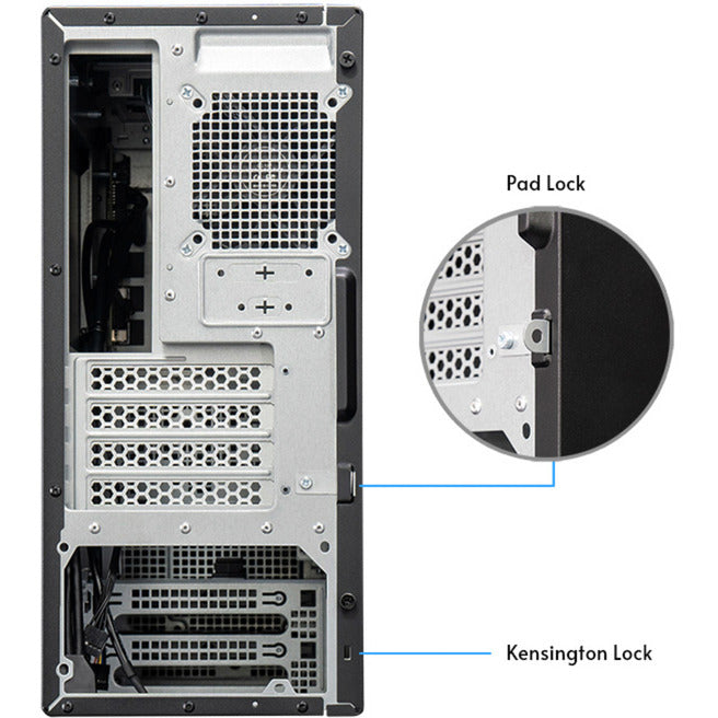 Chieftec uni bs-20b-op mini tower behuizing (zwart | 3x usb-a | 1x usb-c)
