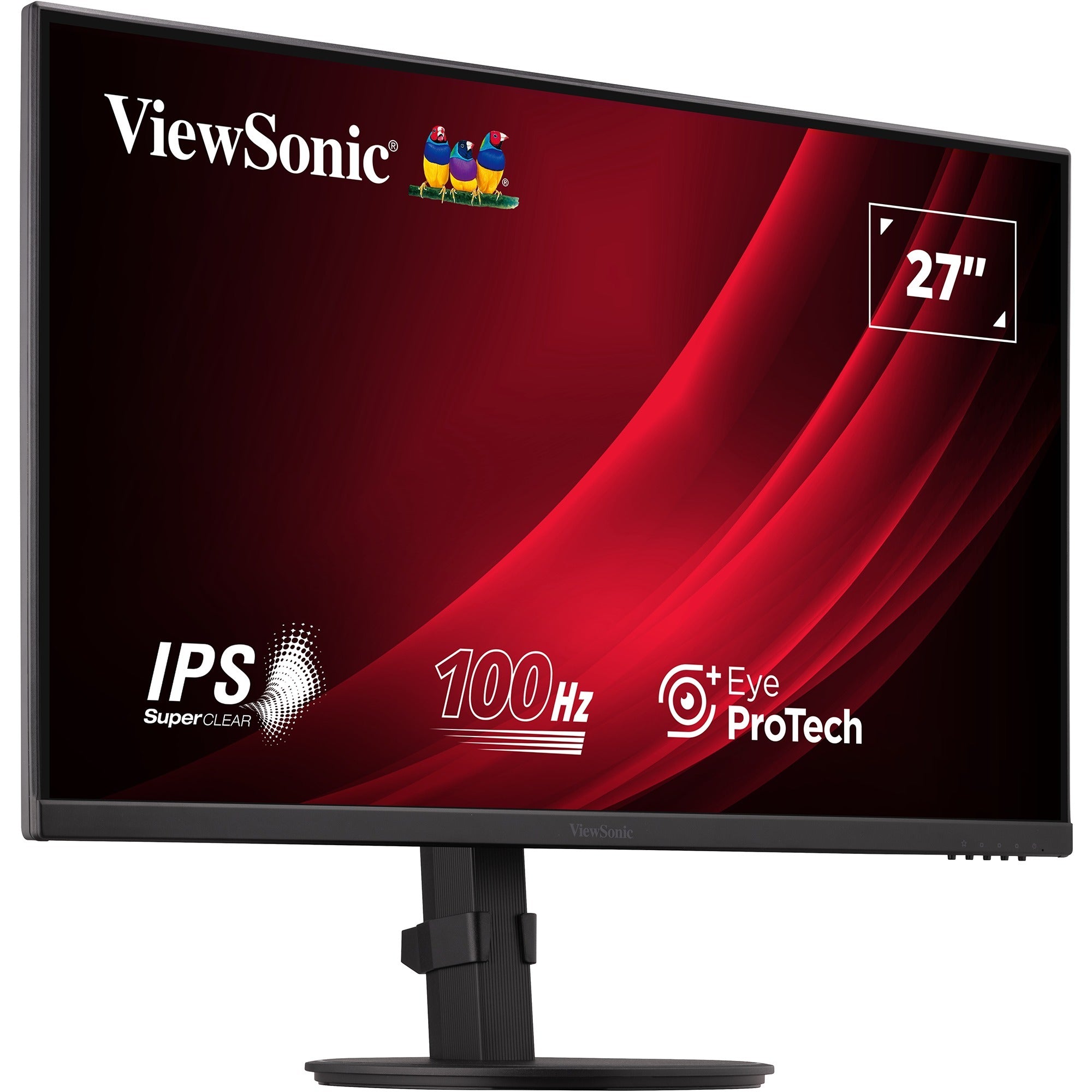 Viewsonic vg2708a-mhd 27 monitor (zwart, 1x hdmi, 1x displayport, vga, sound, 100 hz)