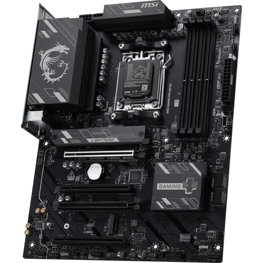 Msi b850 gaming pro wifi6e socket am5 moederbord (zwart, raid, 2.5gb-lan, wi-fi 6e, bt, sound, atx)