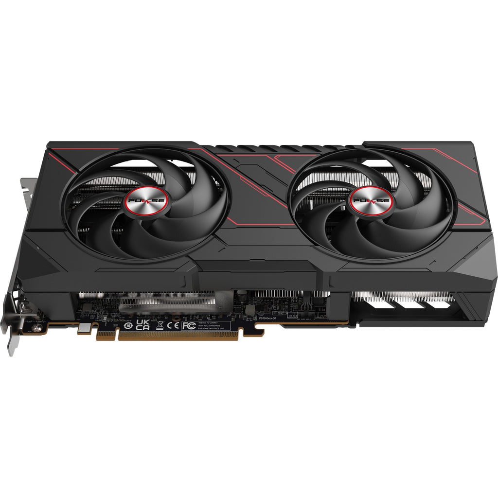 Sapphire radeon rx 9070 pulse grafische kaart (zwart, 2x displayport, 2x hdmi, rdna4)