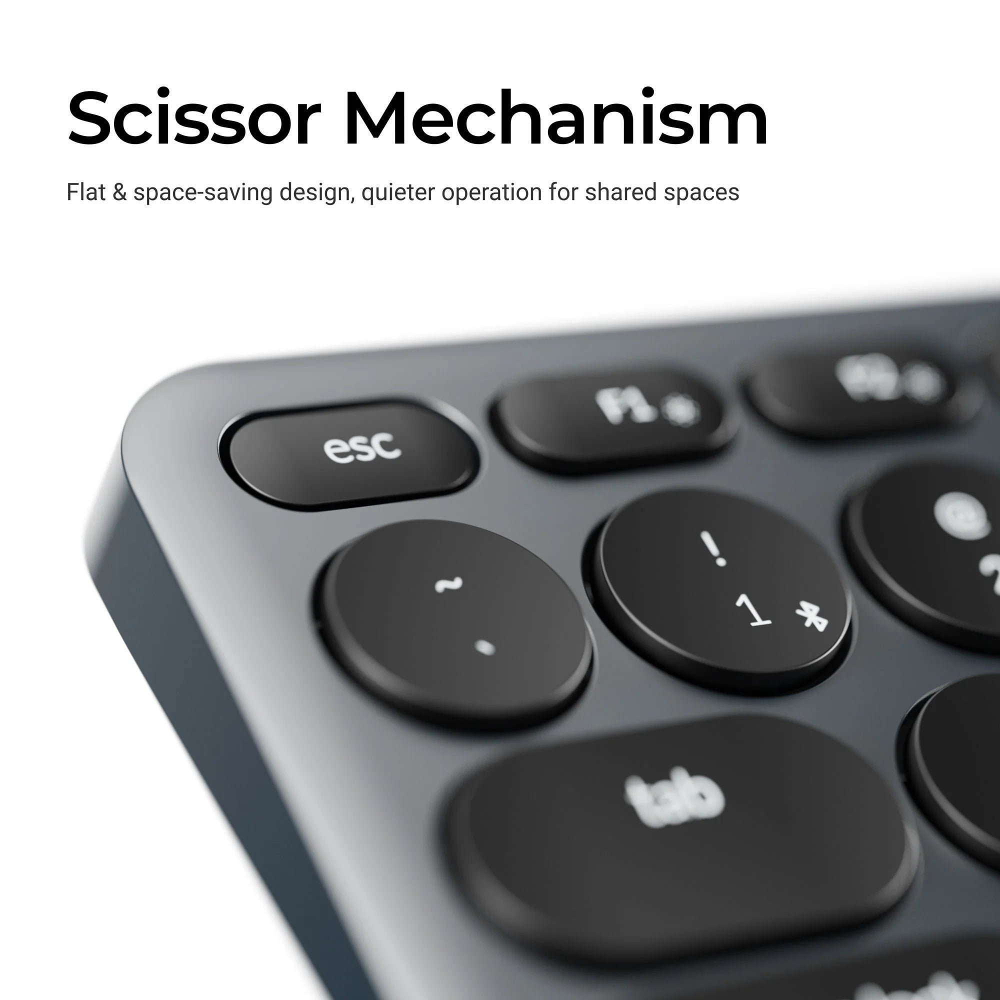 Keychron b4 pro-k1 toetsenbord (grijs, us lay-out (qwerty), scissor switches, 96%, abs keycaps, 2.4 ghz | bluetooth | usb)