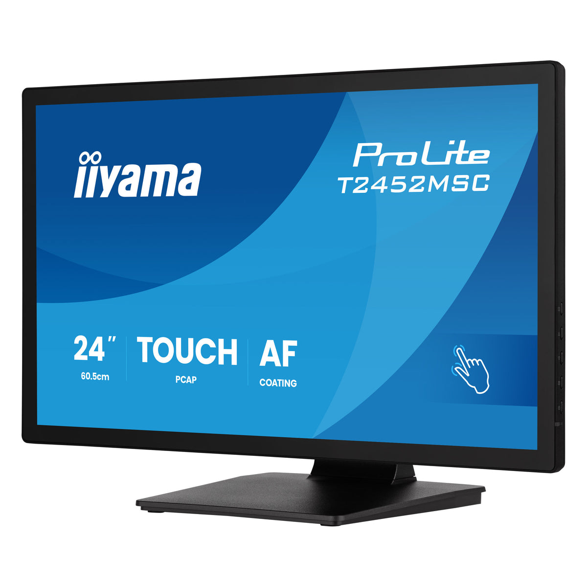 Iiyama prolite t2452msc-b2 24 touchscreen monitor (zwart, 1x displayport, 1x hdmi, 2x usb-a, 120 hz)