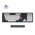 Keychron q6 he-m1 rgb mechanisch toetsenbord (zwart, us lay-out (qwerty), gateron double-rail magnetic nebula, 100%, rgb, osa profile double-shot pbt keycaps, hot swap, usb-c 2.4 ghz bluetooth 5.2, knob)