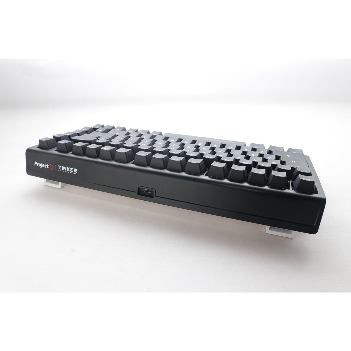 Ducky projectd tinker 75 met qmk via rgb mechanisch toetsenbord (zwart, us lay-out (qwerty), cherry mx blue, 75%, rgb leds, double-shot pbt, hot-swappable, gasket mount)