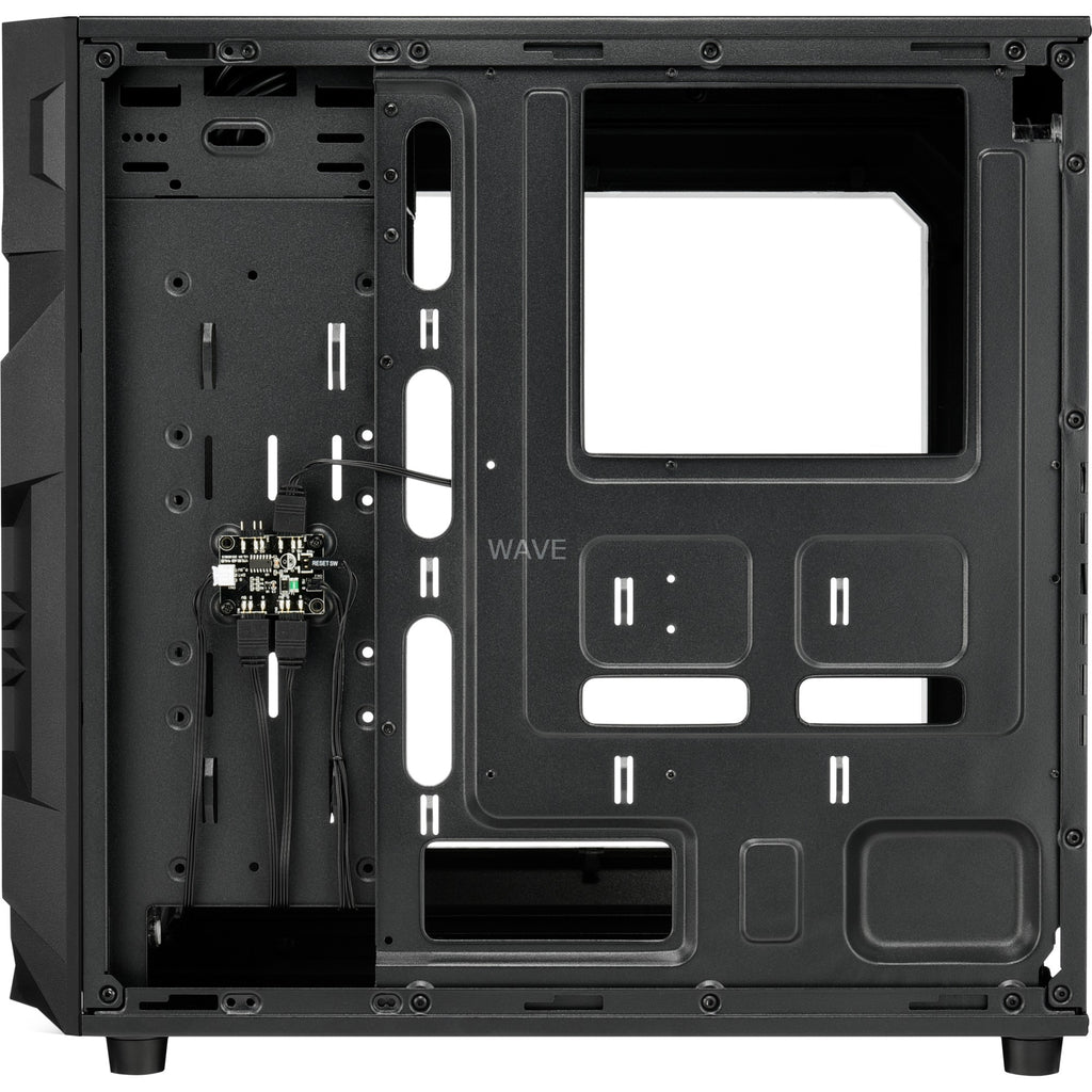 Sharkoon vg7-w rgb midi tower behuizing (zwart | 2x usb-a | rgb | window)
