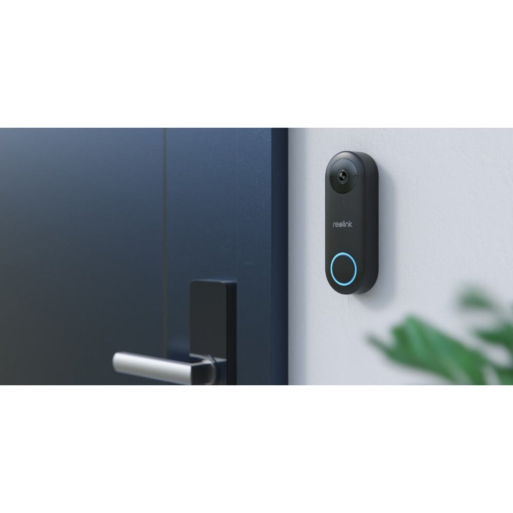 Reolink smart 2k+ bedrade poe videodeurbel met gong (zwart)