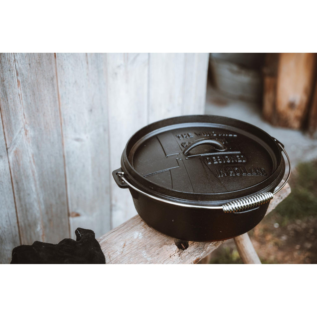 The windmill dutch oven 6 qt zonder pootjes kookpan (zwart, ø 31,5 cm | 5.9 liter)