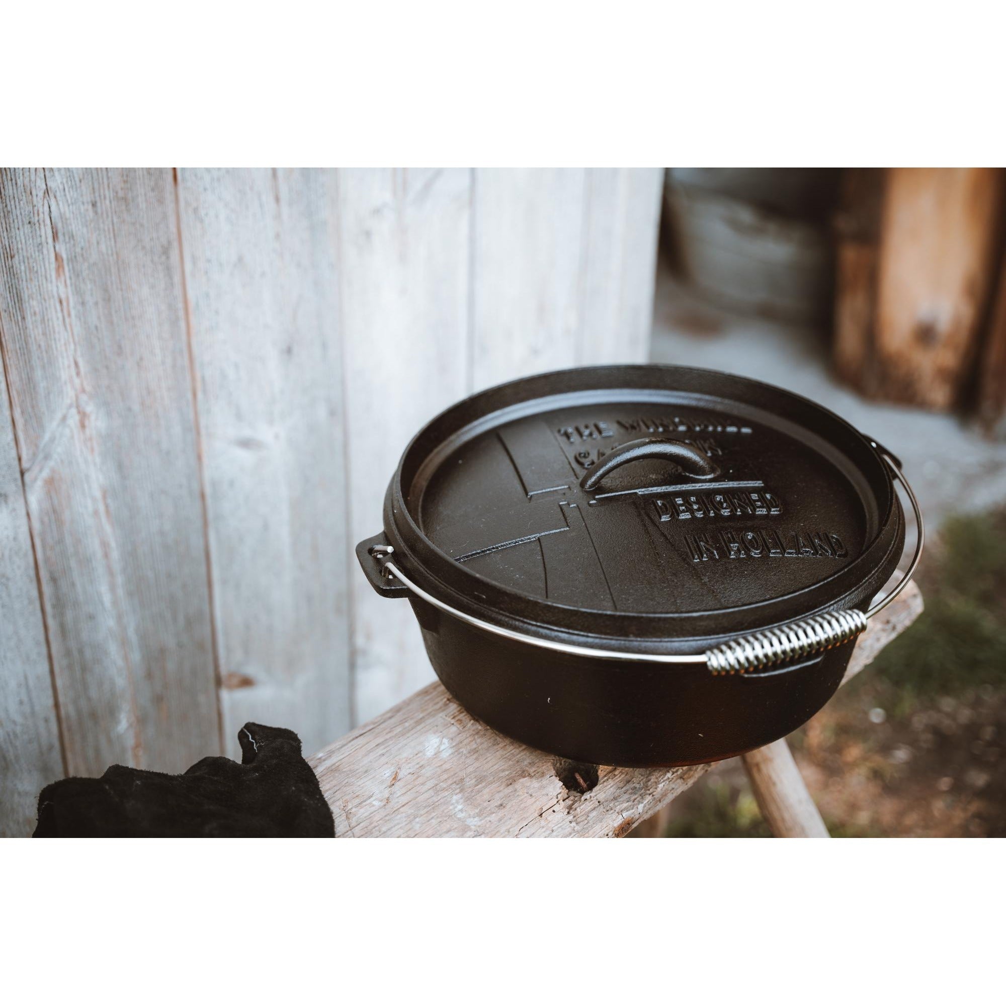 The windmill dutch oven 6 qt zonder pootjes kookpan (zwart, ø 31,5 cm | 5.9 liter)