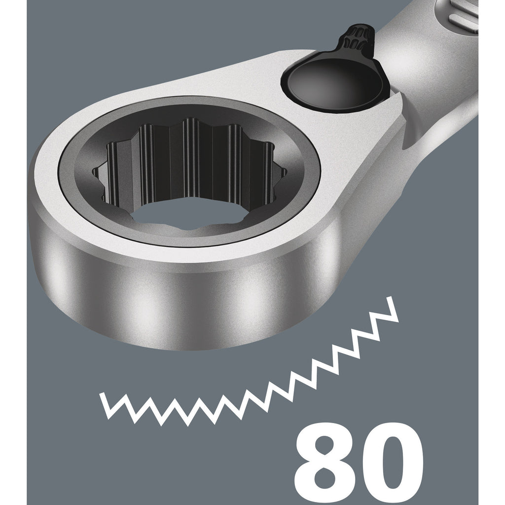 Wera 9733 schuimrubberen inzetstuk met 6001 joker switch set 1, 11‑delig moersleutel (zwart grijs)