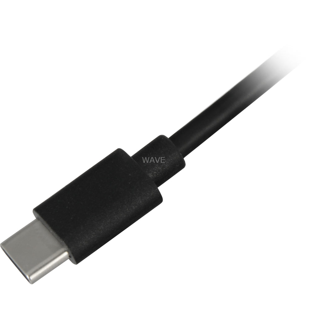 Sharkoon usb-a 2.0 - usb-c kabel (zwart, 2 meter)