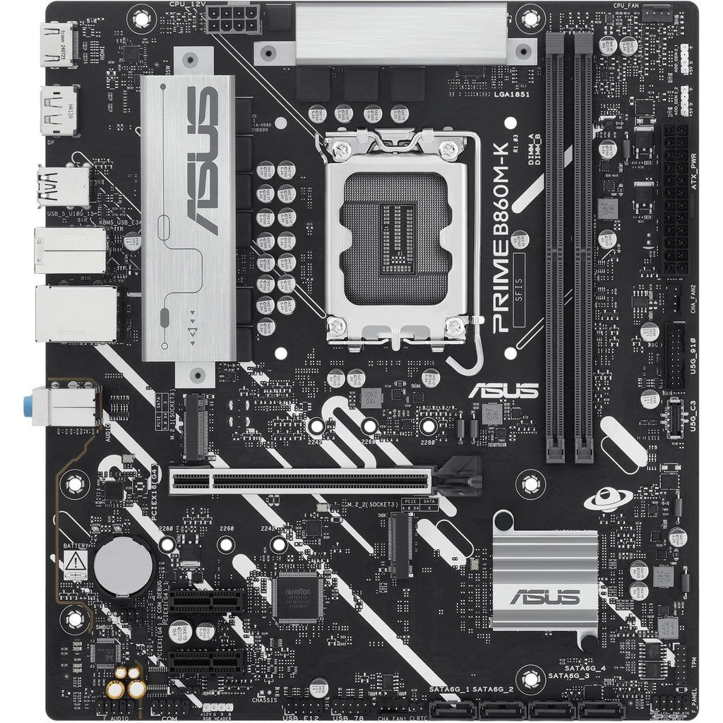 Asus prime b860m-k socket 1851 moederbord (2.5 gb-lan, sound, µatx)