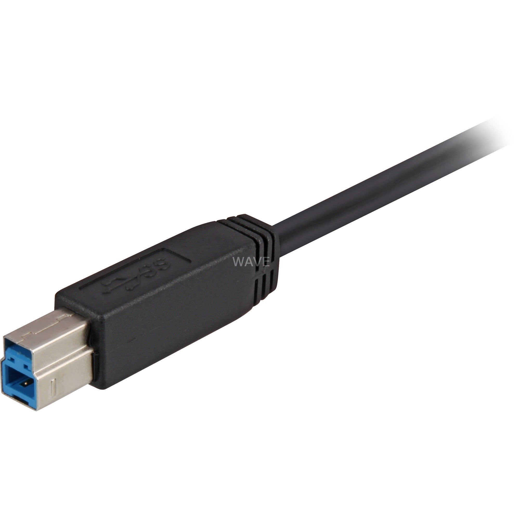 Sharkoon usb-a 3.0 > usb-b kabel (zwart, 5 meter)