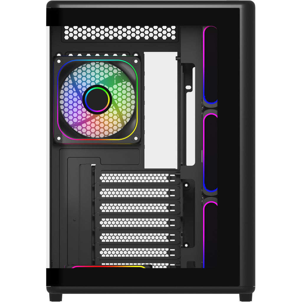 Cooler master elite 600 midi tower behuizing (zwart | 2x usb-a | 1x usb-c | tempered glass)