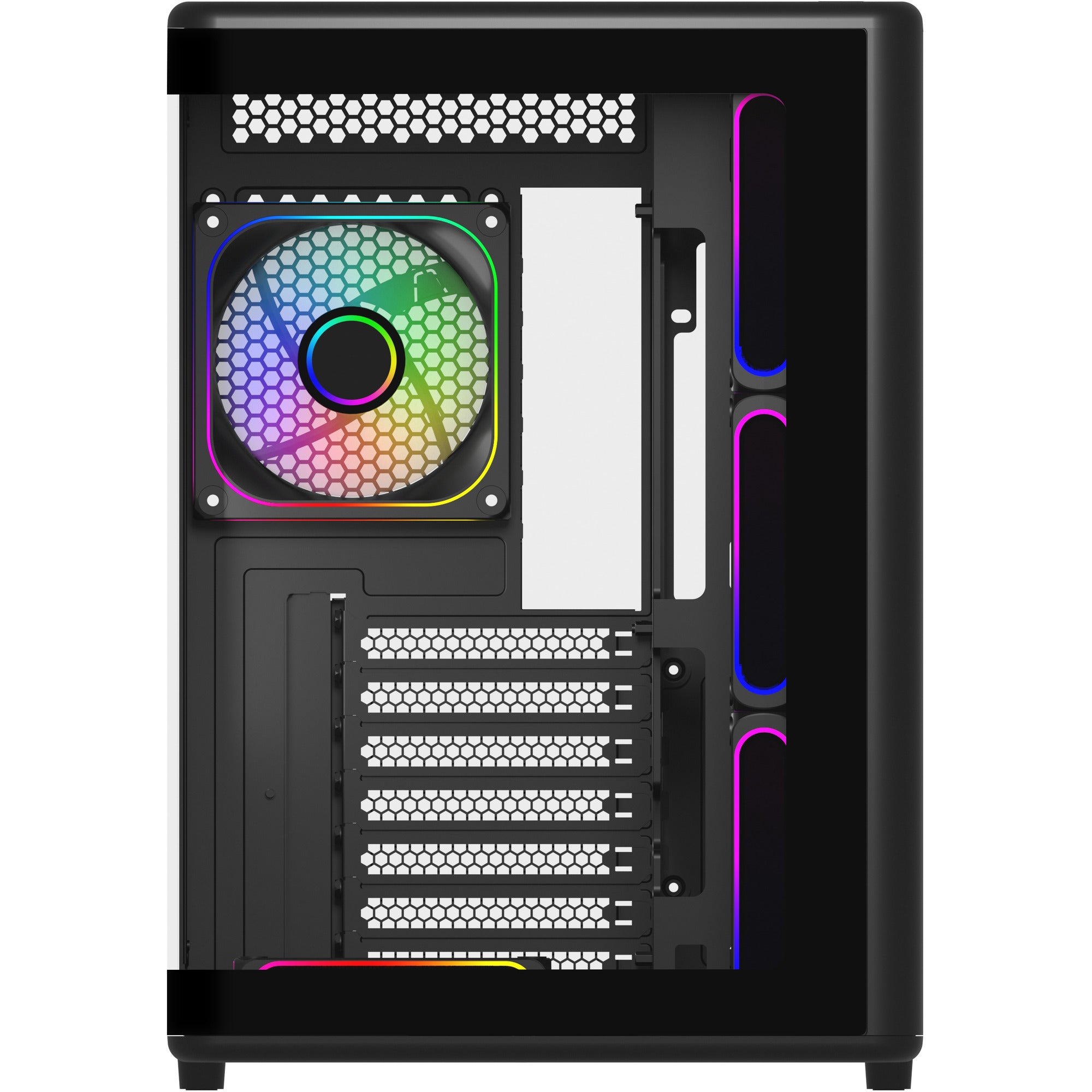 Cooler master elite 600 midi tower behuizing (zwart | 2x usb-a | 1x usb-c | tempered glass)