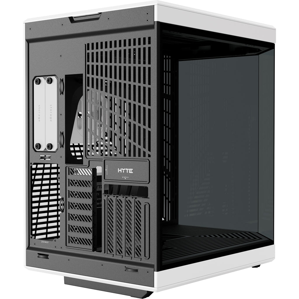 Hyte y70 midi tower behuizing (zwart wit | 2x usb-a | 1x usb-c | tempered glass)