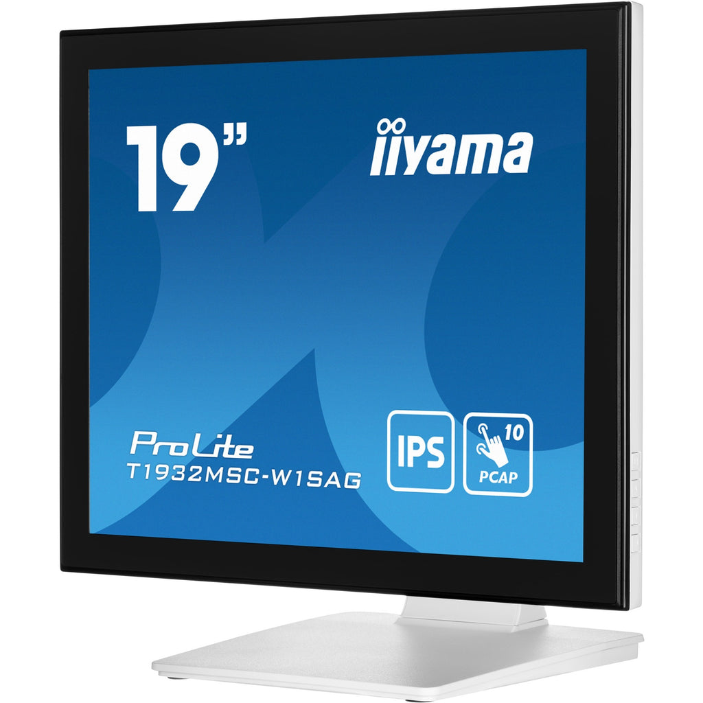 Iiyama prolite t1932msc-w1sag 19 touchscreen monitor (wit, hdmi, displayport, vga, usb-b)